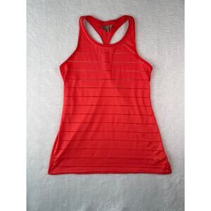 Athleta High Neck Mesh Stripe Chi Tank Top Womens Medium Racerback Athletic Top